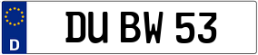 Truck License Plate